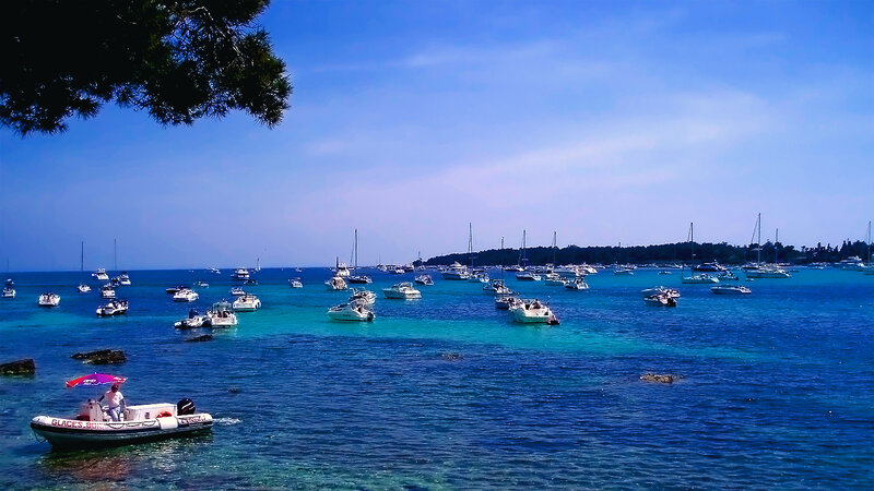 Boats in Blue Water