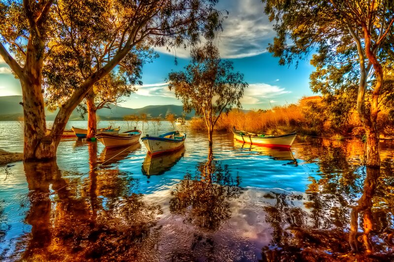 Boats in Calm Water
