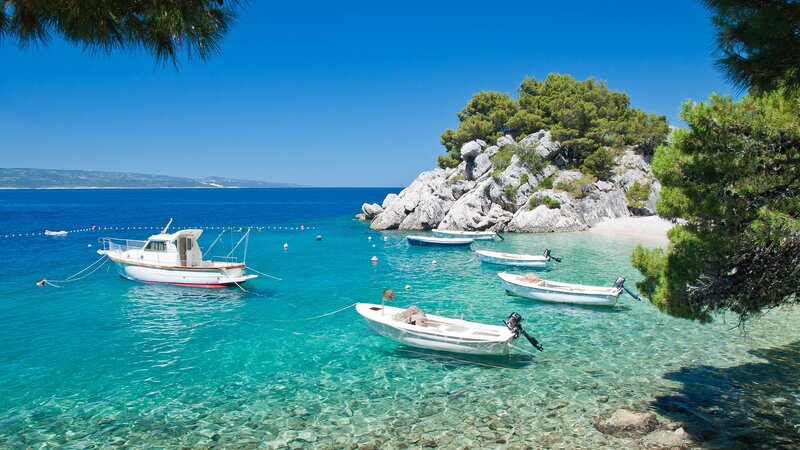 Boats in Clear Water