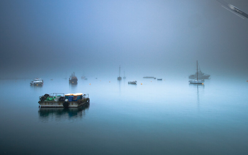 Boats in Foggy Harbor