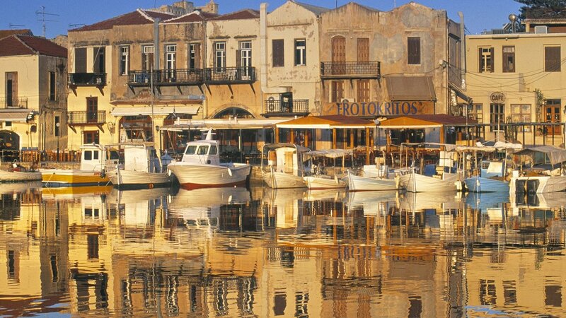 Boats in Harbor — Yellow