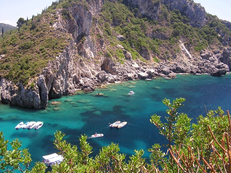 Boats in Turquoise Cove