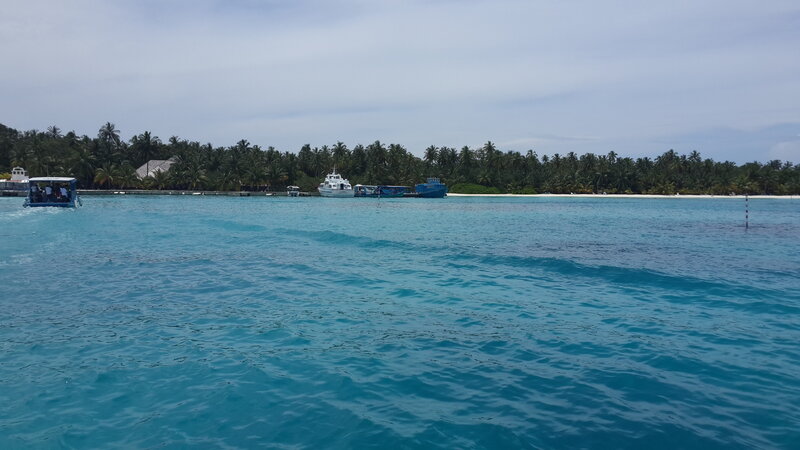 Boats Near Tropical Island