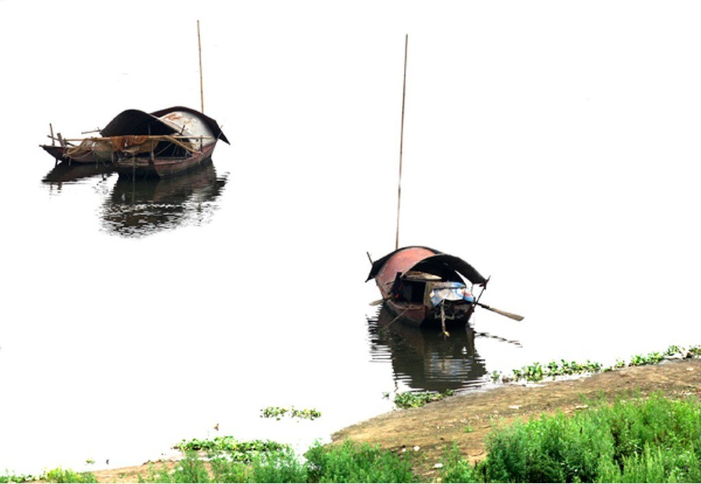 Boats on a calm river