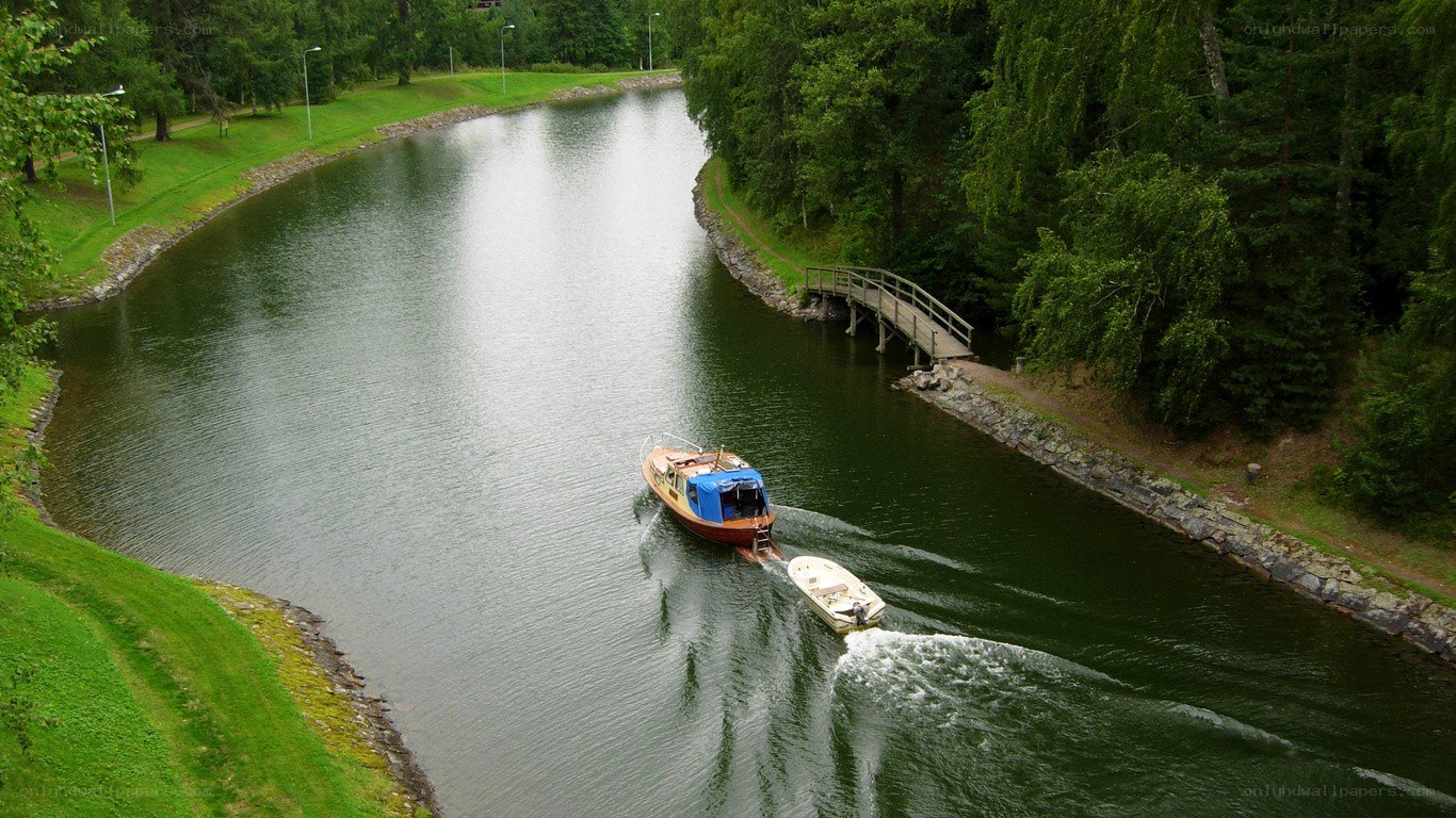 Boats on a canal