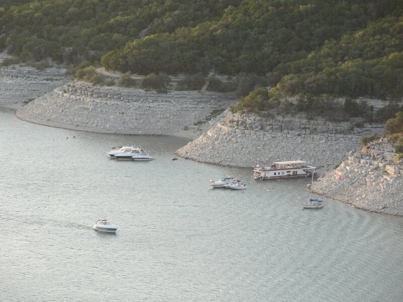 Boats on a Lake — Green