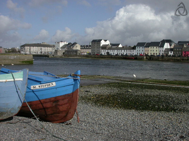 Boats on a pebble beach