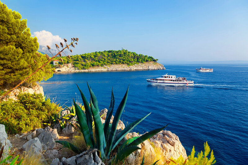 Boats on Blue Sea