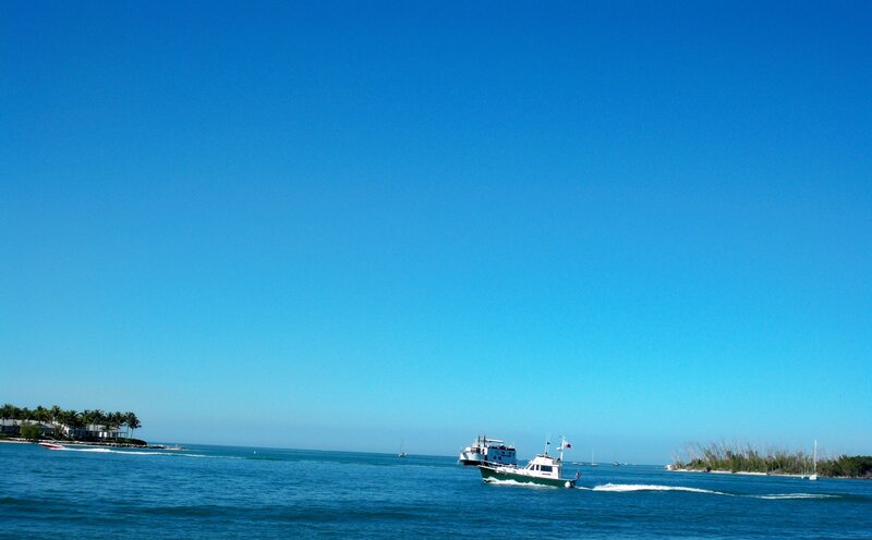 Boats on Blue Water