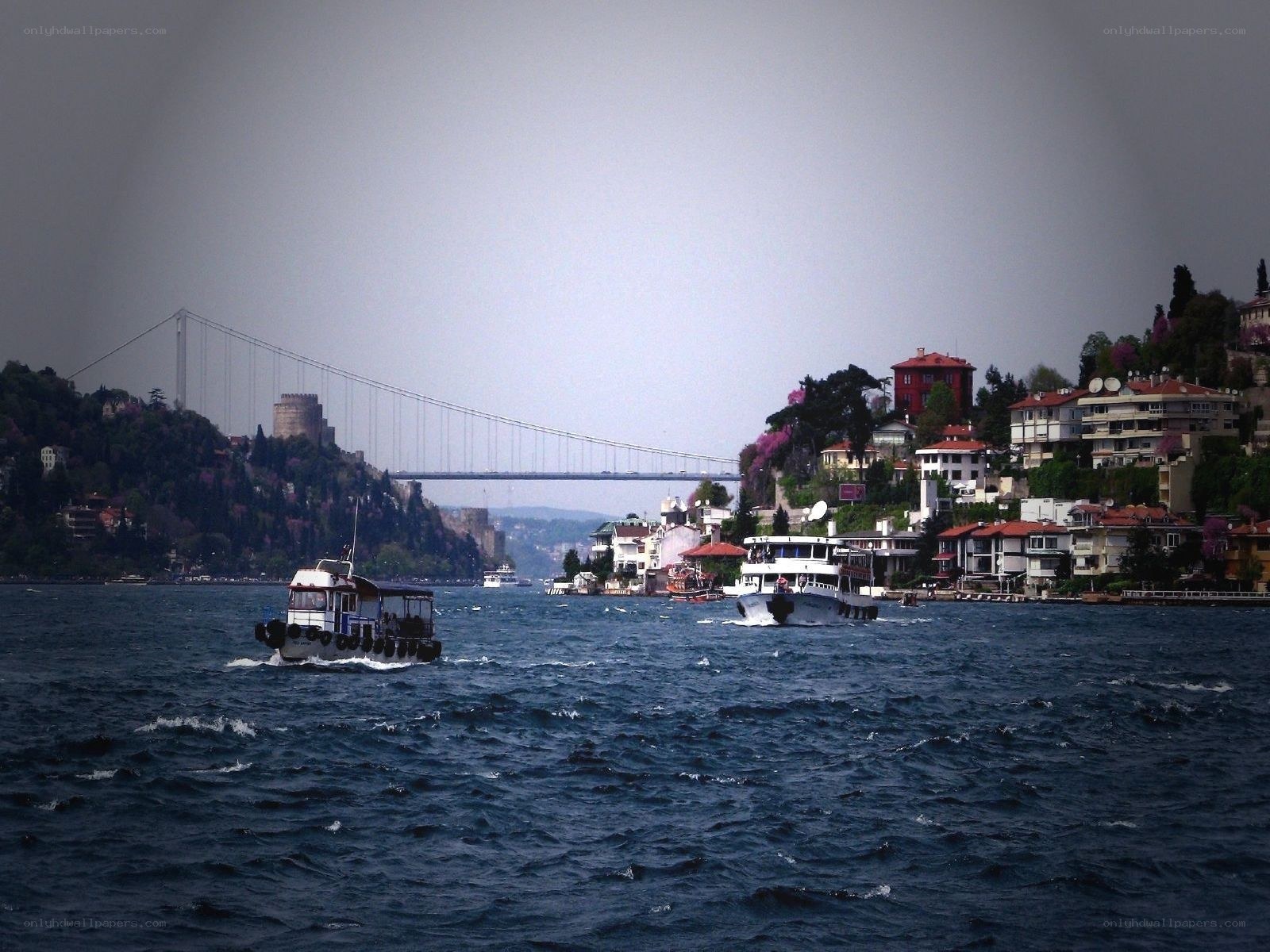 Boats on the Bosphorus