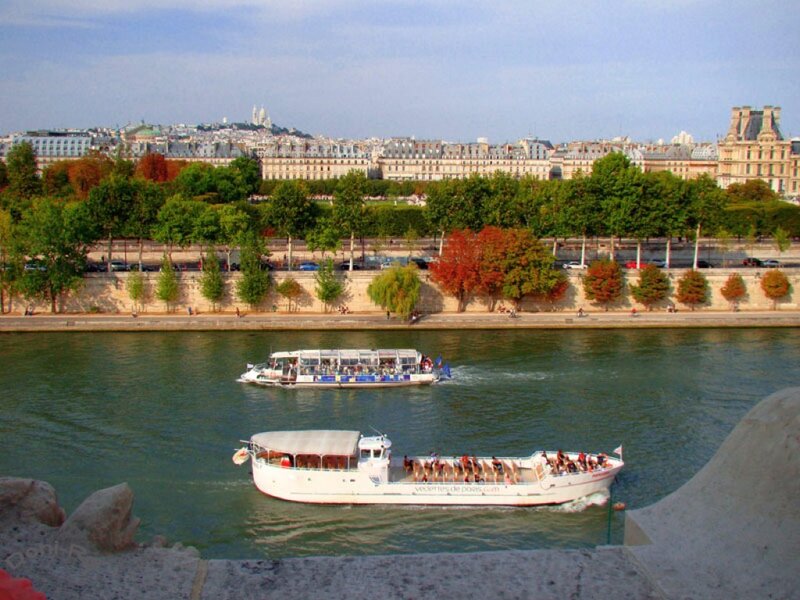 Boats on the Seine in Paris