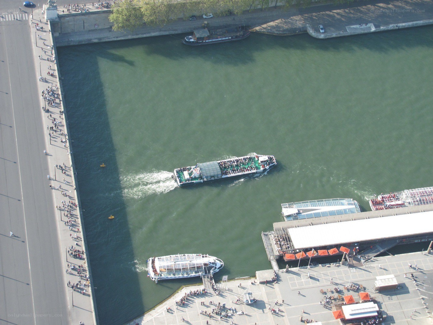 Boats on the Seine River