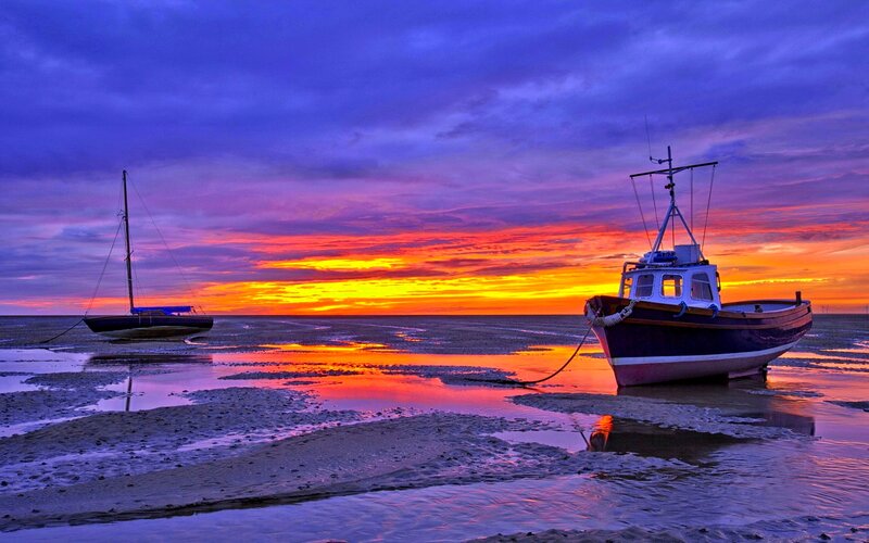 Boats on Tidal Flats