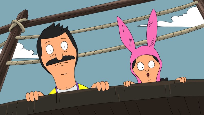 Bob and Tina on a ship