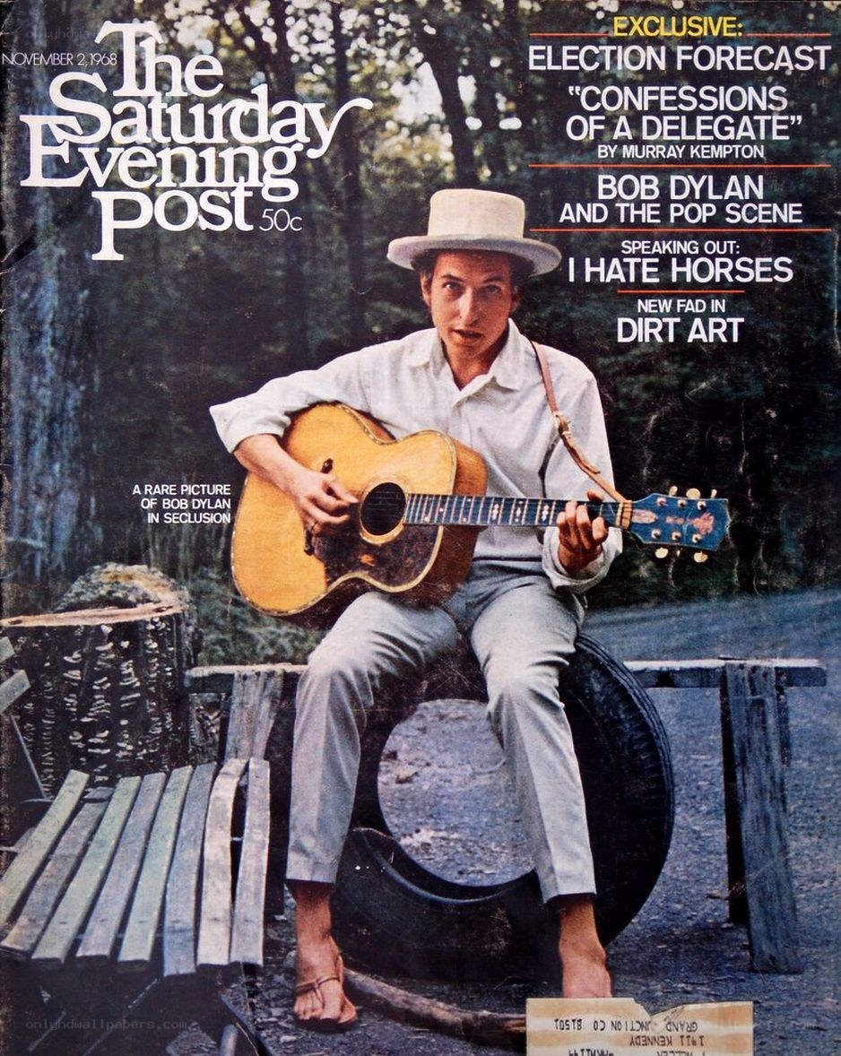 Bob Dylan on magazine cover