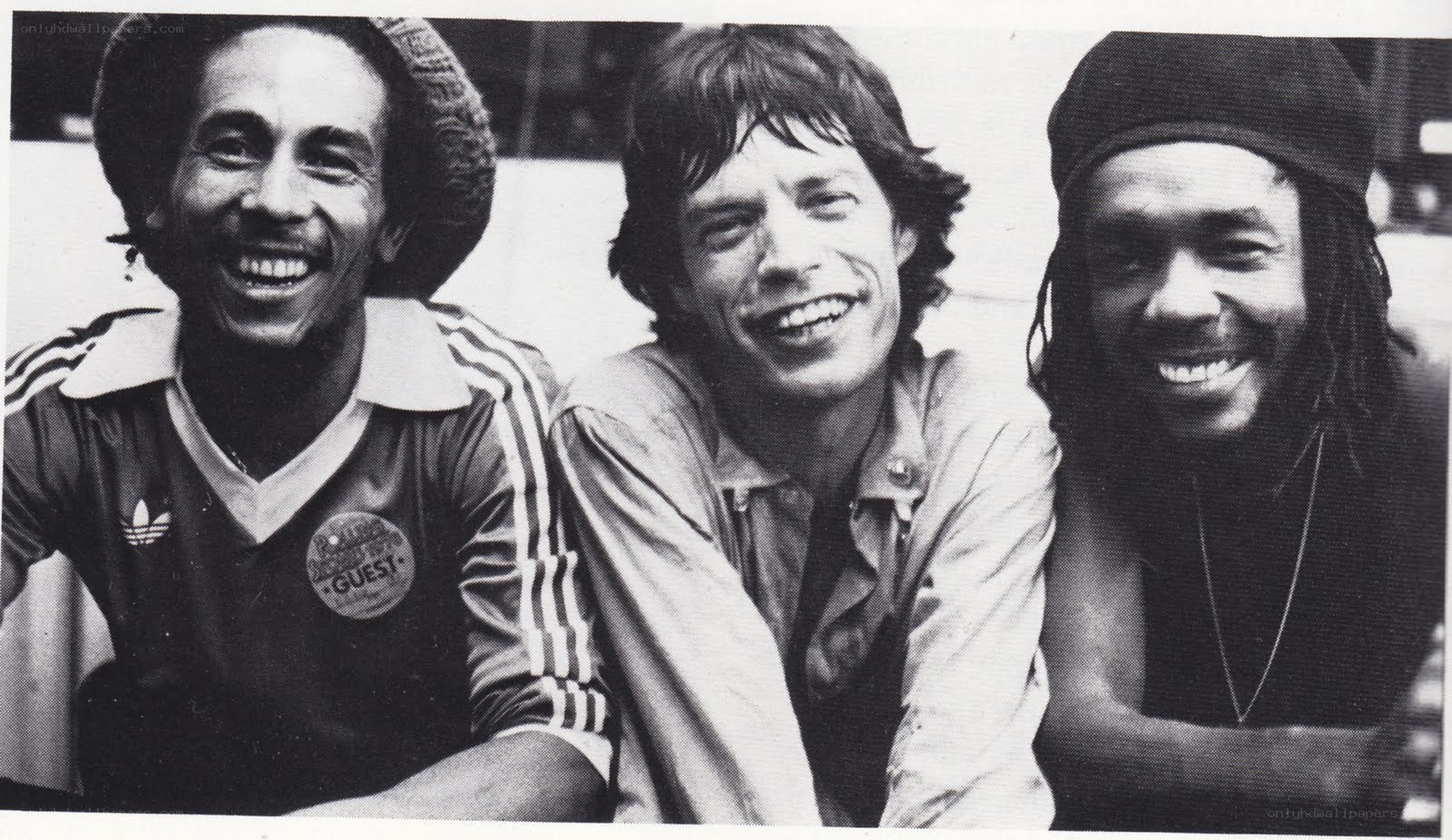 Bob Marley and Rolling Stones