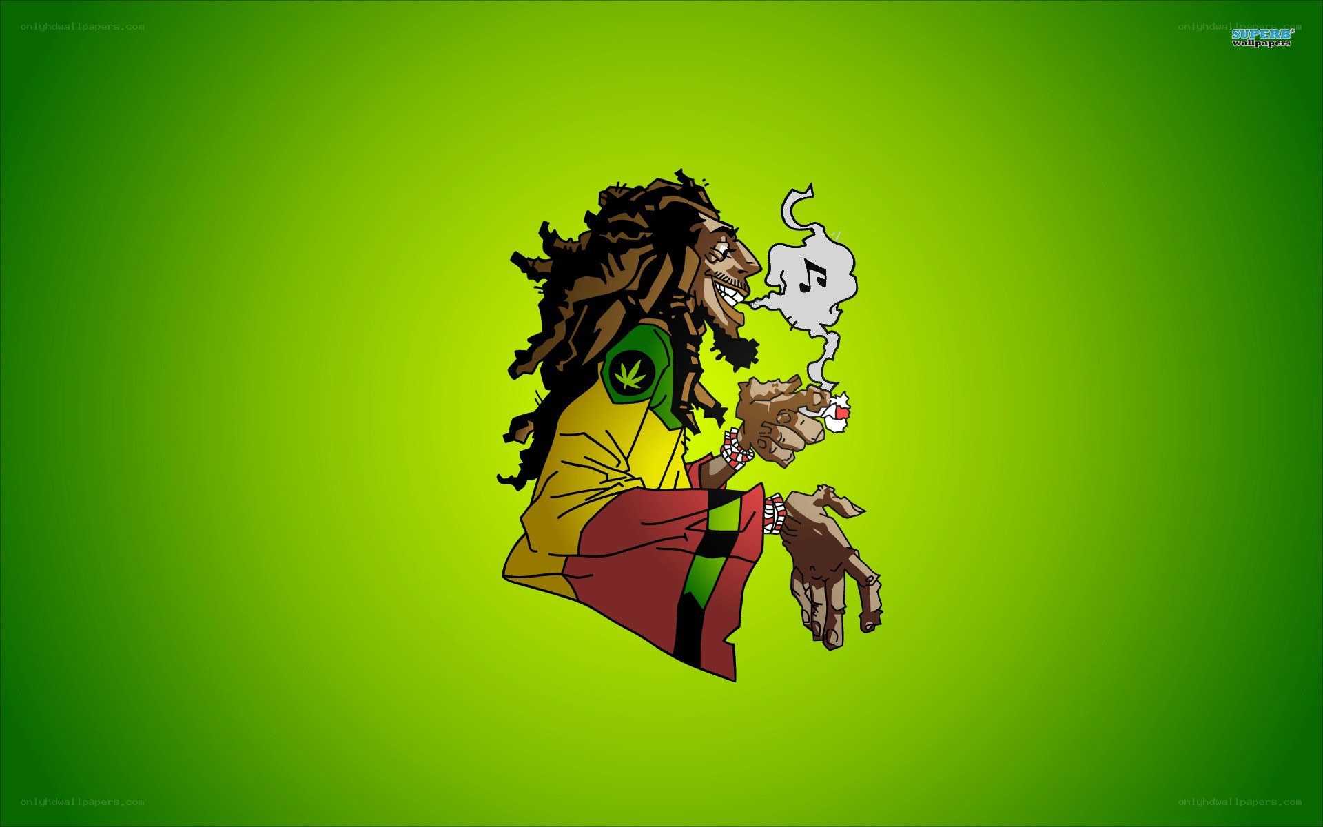 Bob Marley cartoon illustration