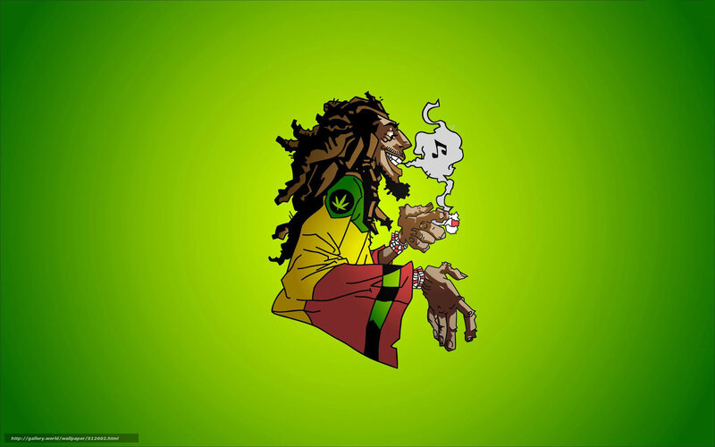 Bob Marley cartoon illustration