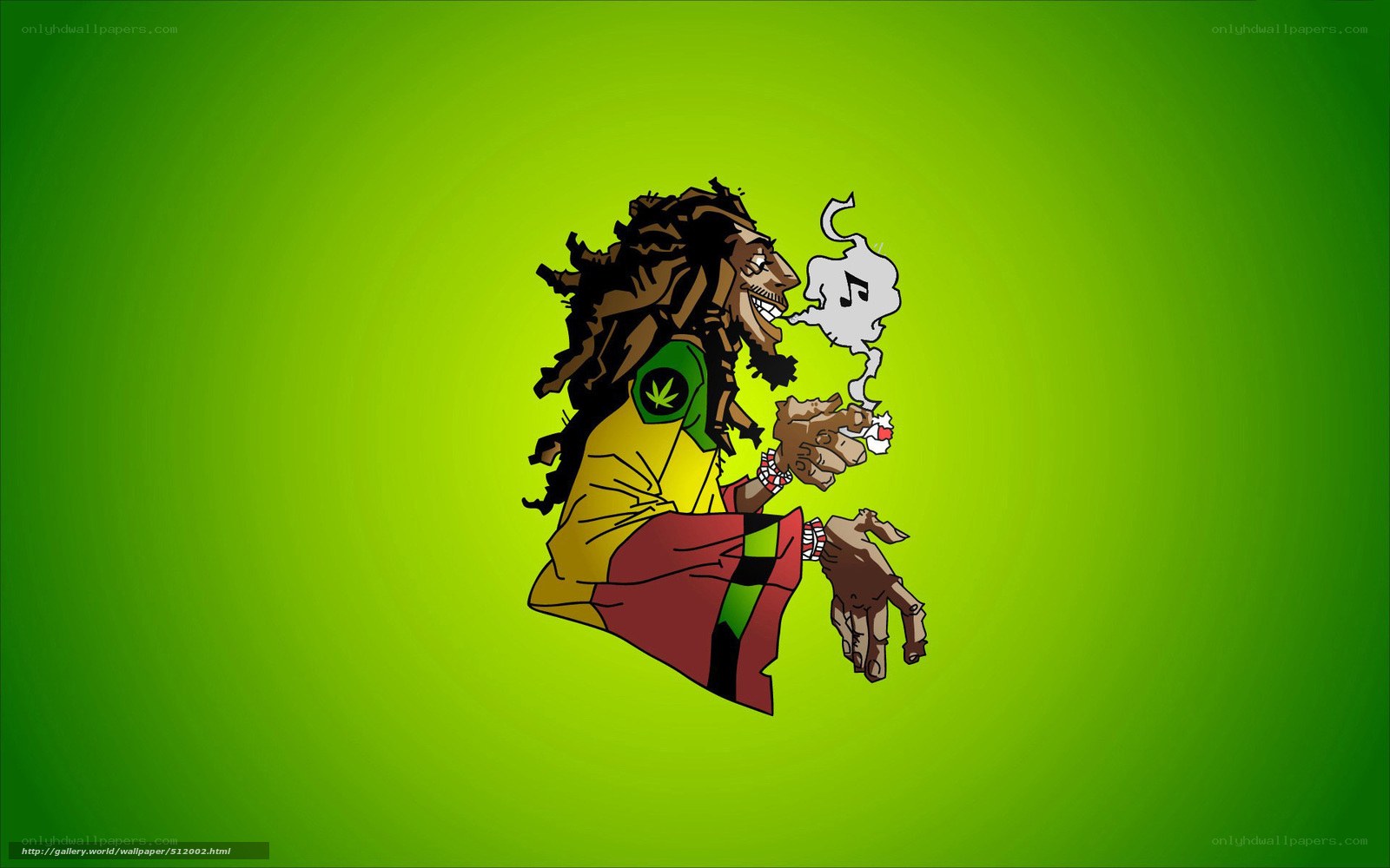 Bob Marley cartoon illustration