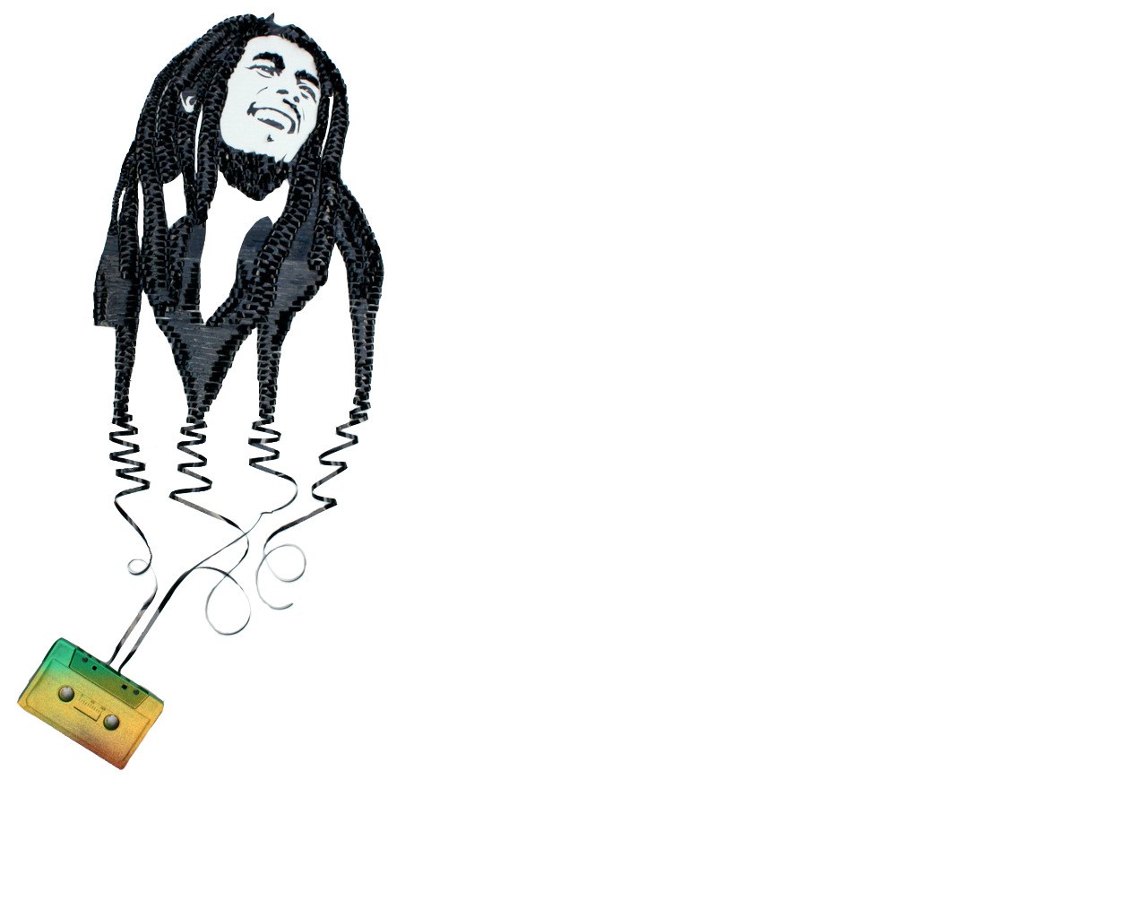 Bob Marley cassette art