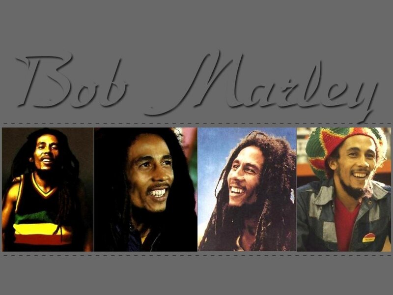 Bob Marley Collage — Gray
