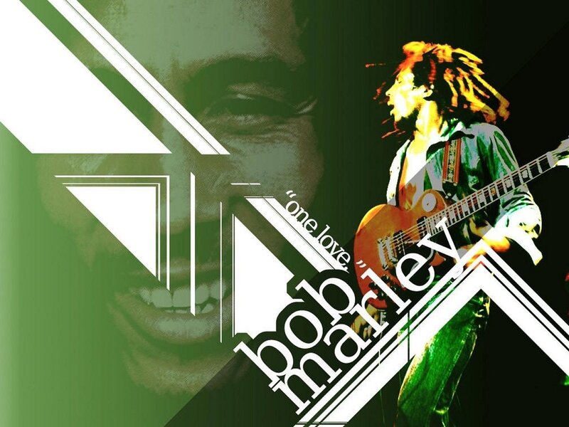 Bob Marley concert poster