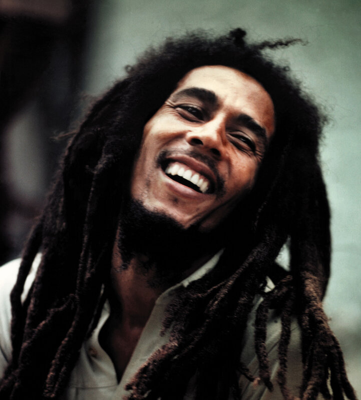 Bob Marley laughing