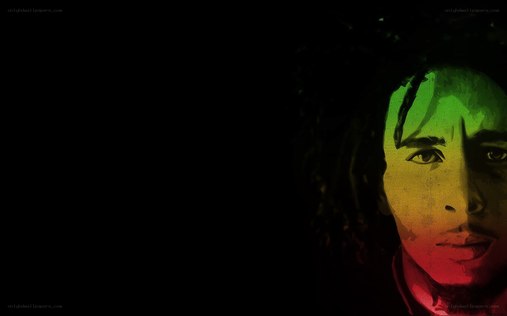 Bob Marley portrait art