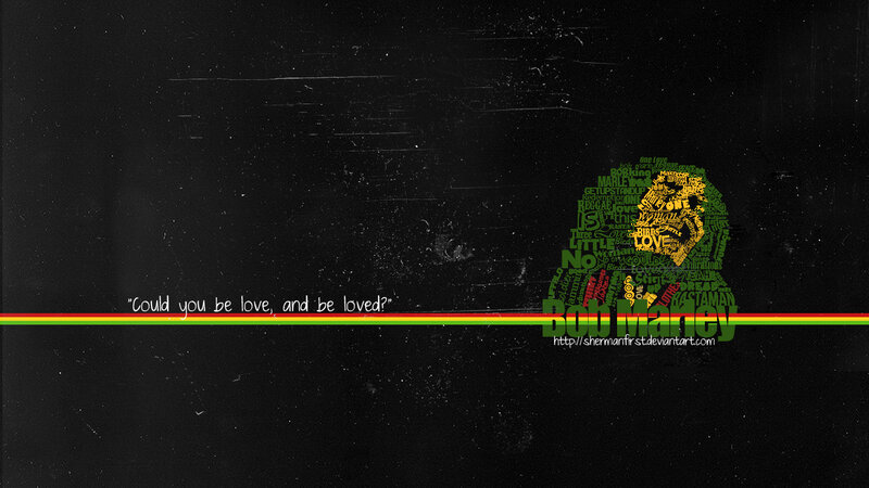 Bob Marley Portrait — Black