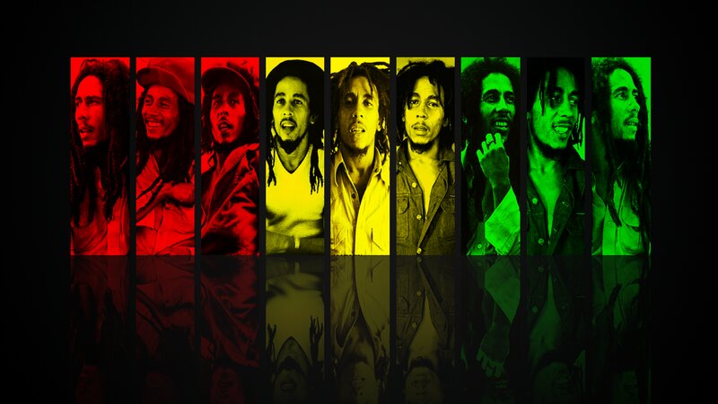 Bob Marley Portrait Collage