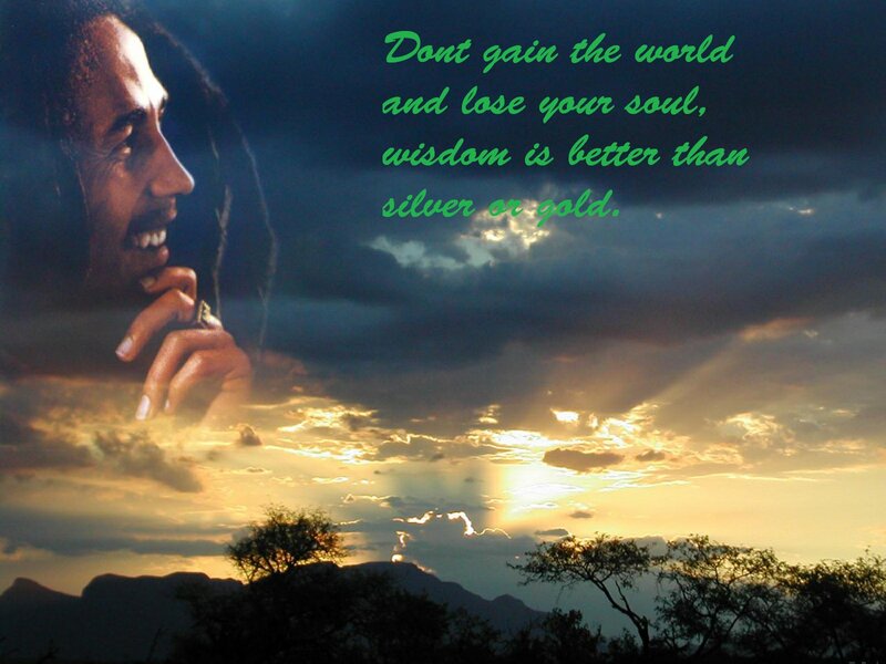 Bob Marley Portrait — Green, Dramatic
