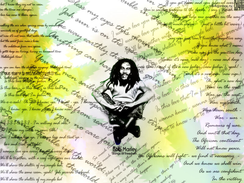 Bob Marley Portrait — Green