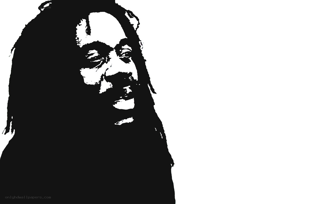 Bob Marley portrait silhouette