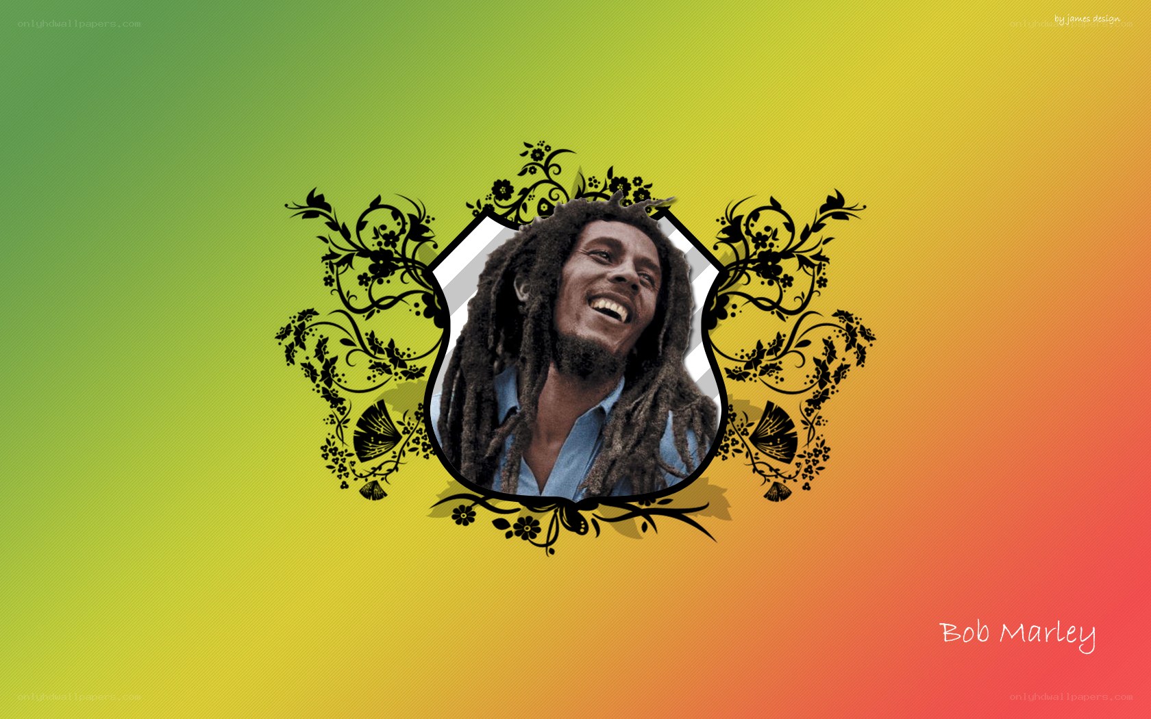 Bob Marley portrait wallpaper