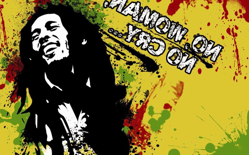 Bob Marley Portrait — Yellow