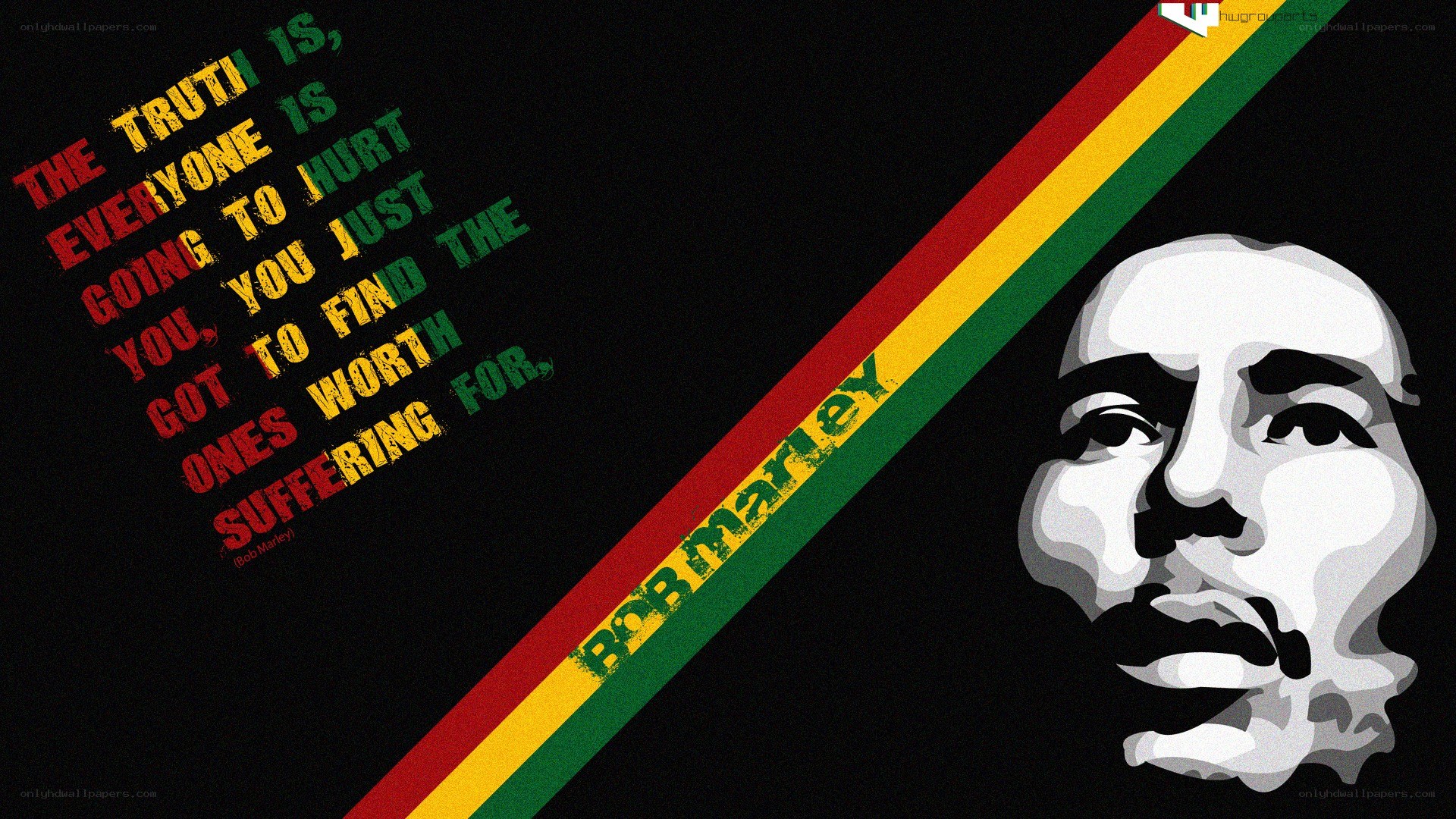 Bob Marley quote wallpaper