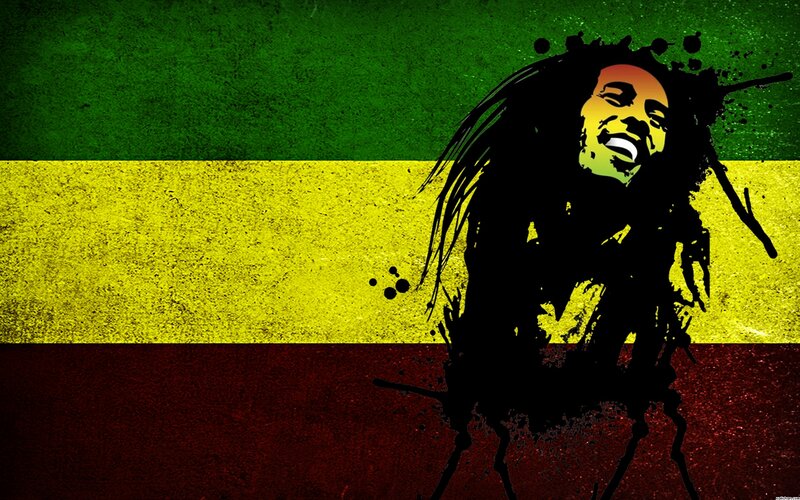 Bob Marley Silhouette — Green