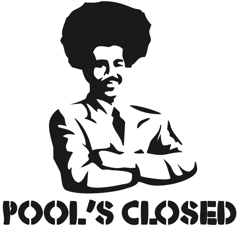 Bob Marley silhouette with text