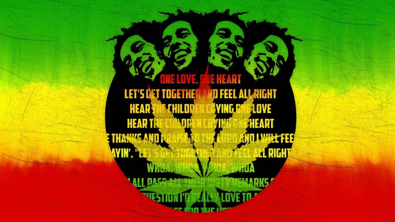 Bob Marley Silhouettes — Green