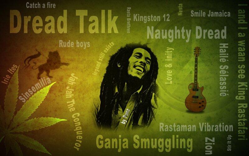 Bob Marley tribute collage
