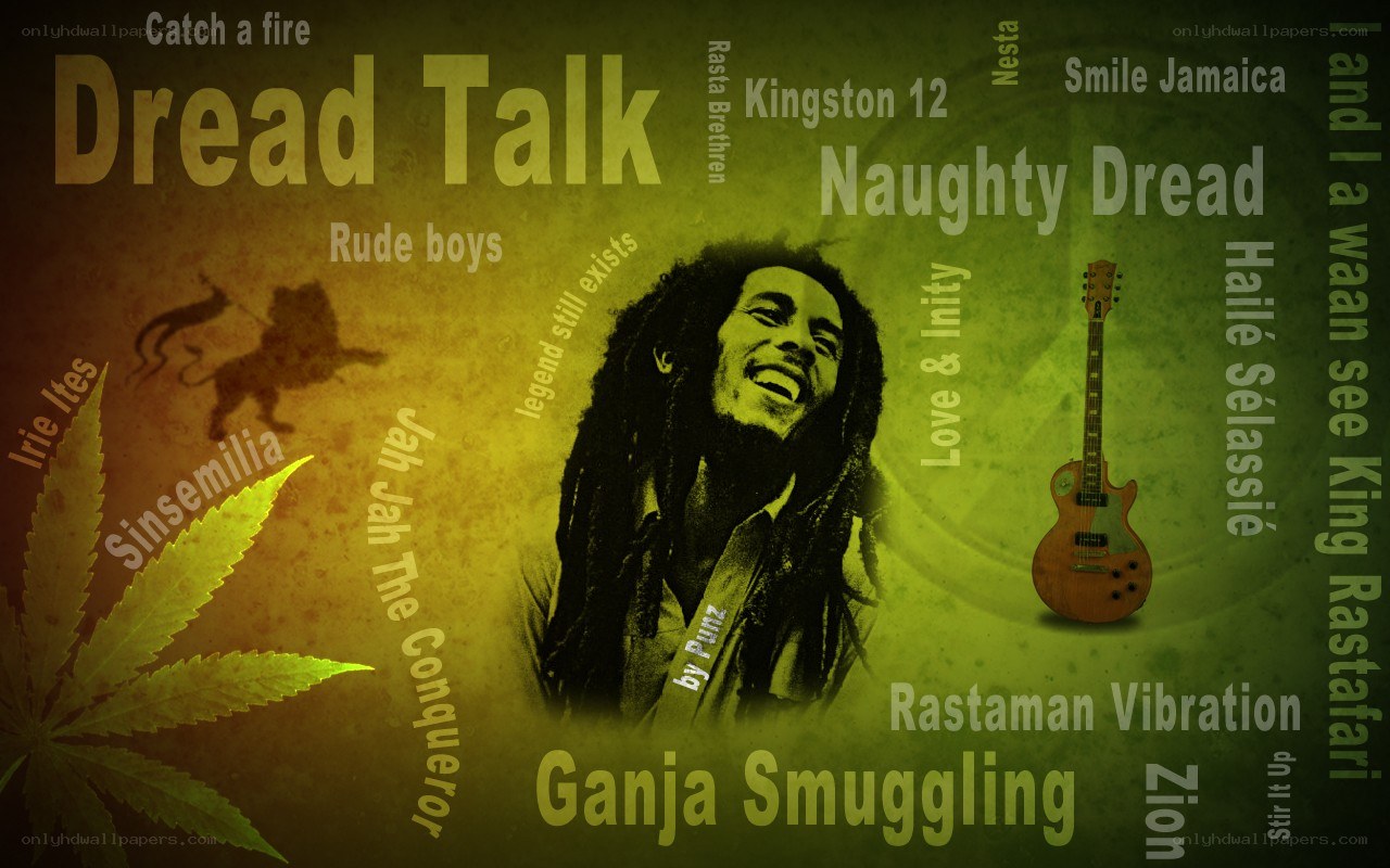 Bob Marley tribute collage
