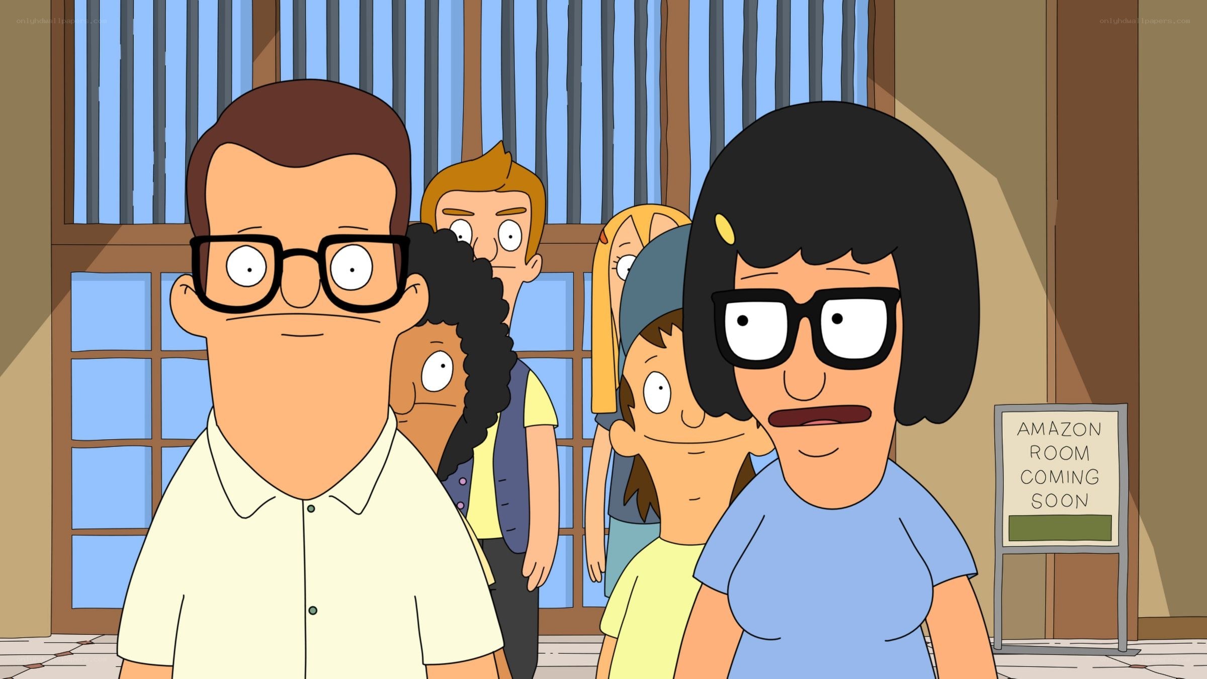 Bob's Burgers characters in line