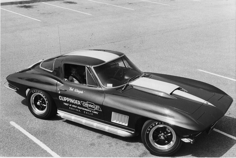 Bob Wingate in a Corvette