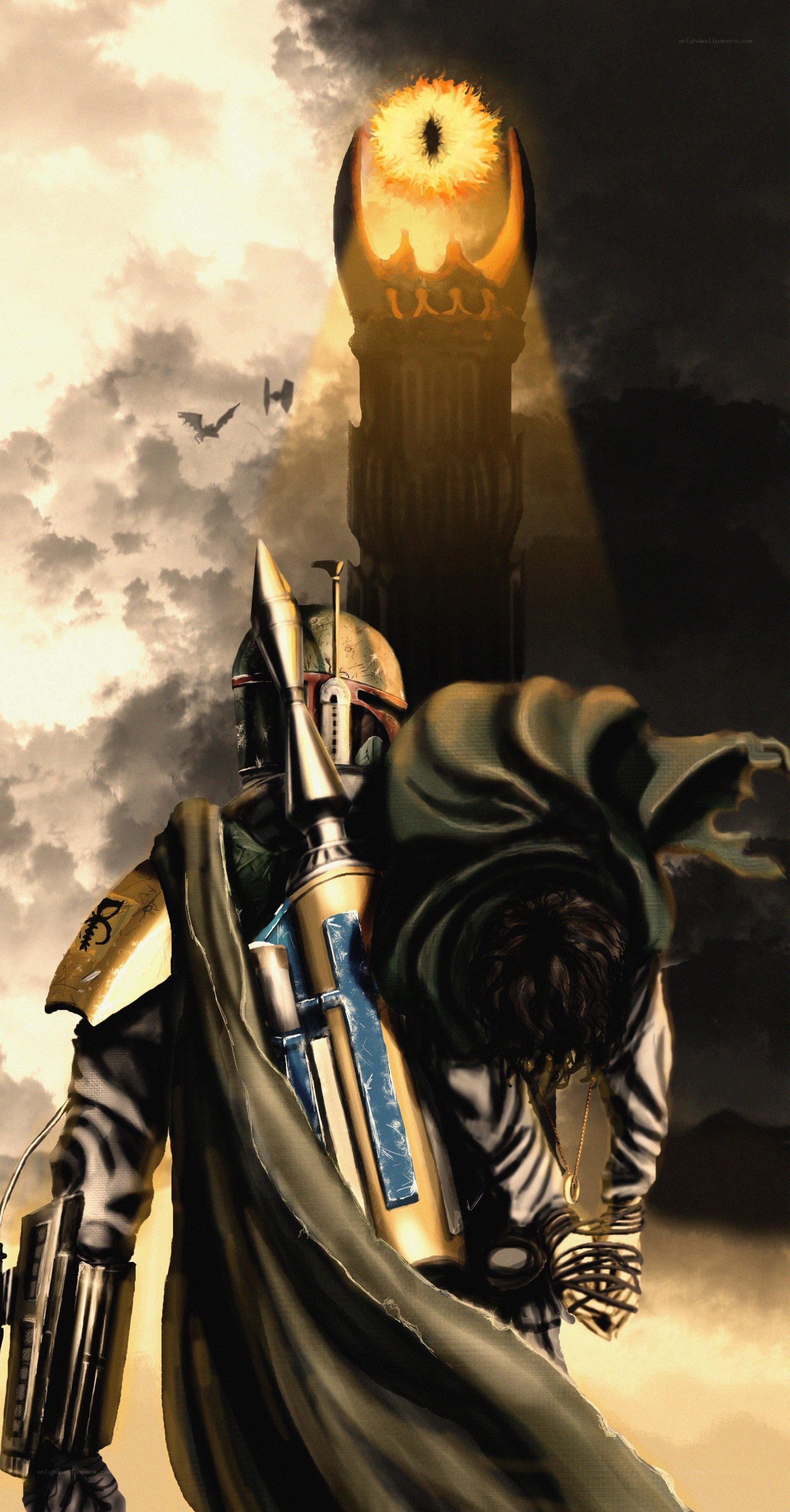 Boba Fett and a captive