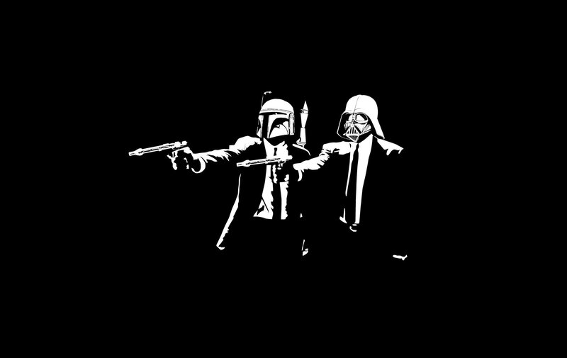 Boba Fett and Darth Vader art