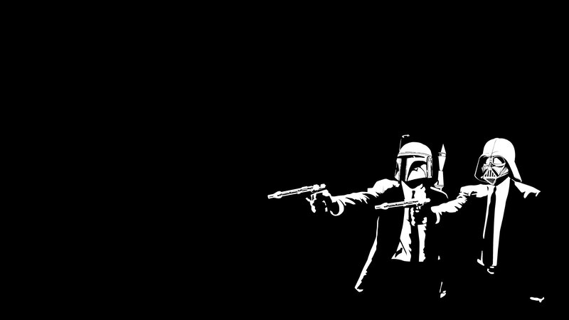 Boba Fett and Darth Vader — Black