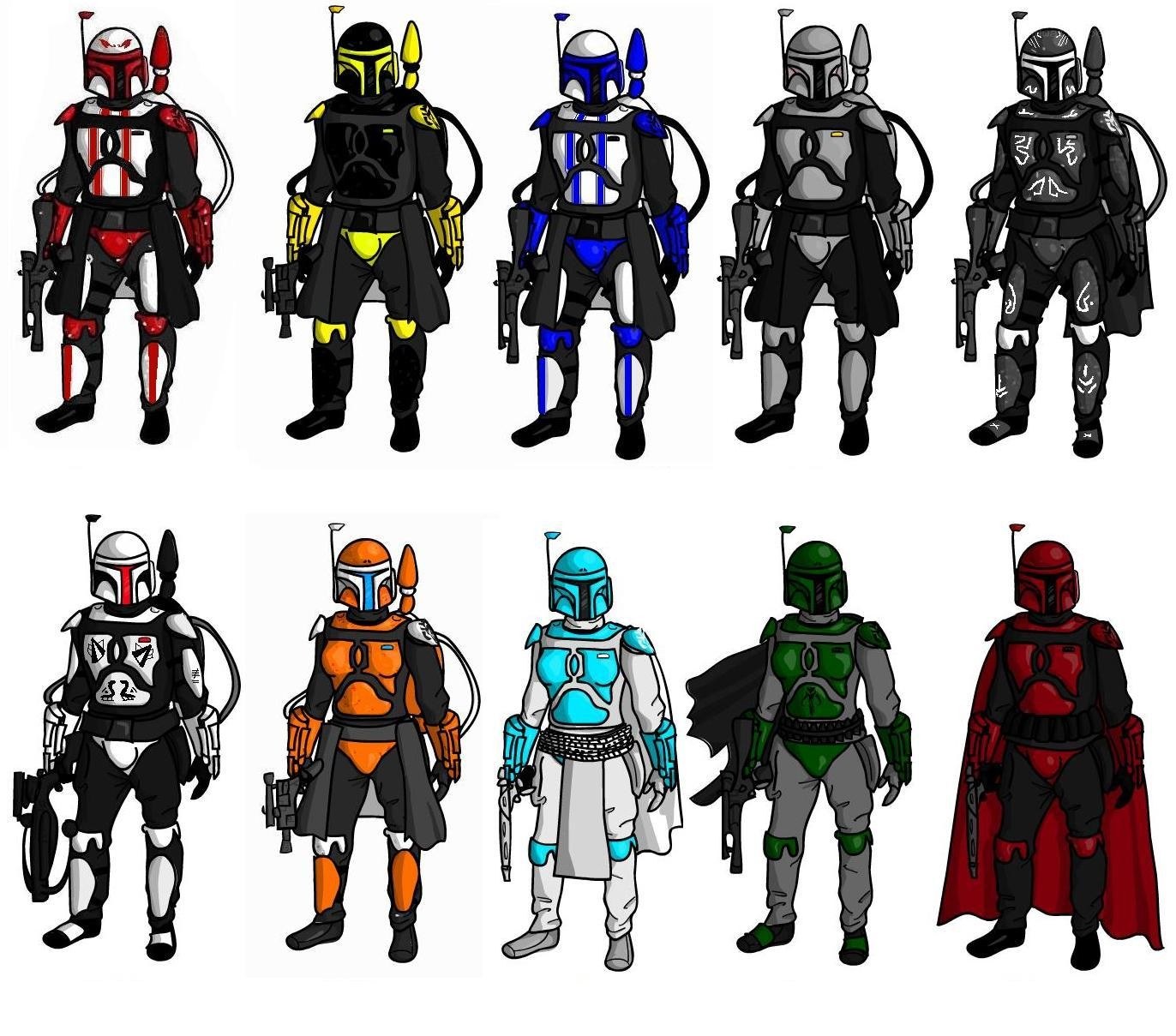 Boba Fett armor variations