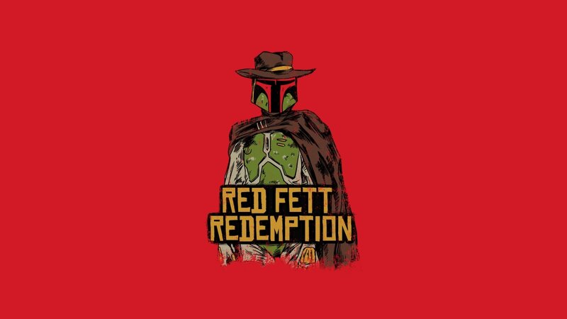 Boba Fett Character — Red