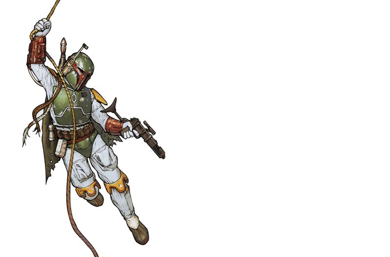 Boba Fett climbing rope