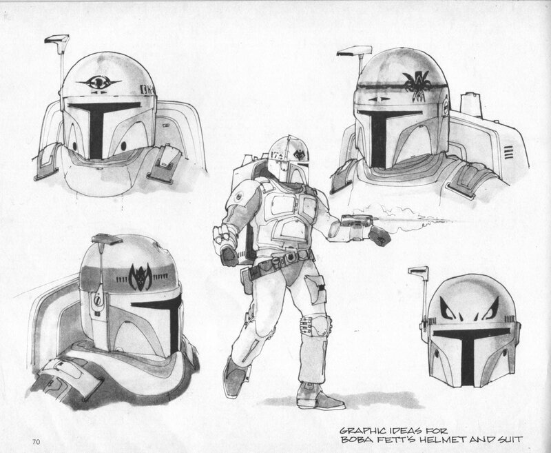 Boba Fett helmet and suit designs